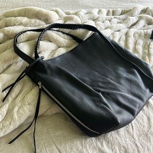 ALLSAINTS Black leather backpack
